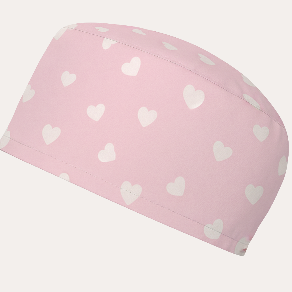 Corazones blanco - rosa