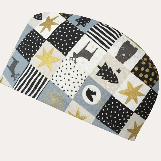 Navidad gris dorado cuadros