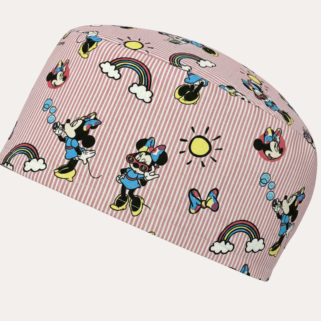 Minnie rayas rosa